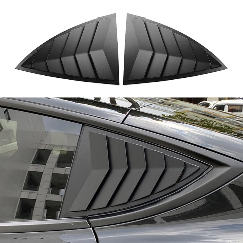 Rear Side Window Louver Covers for Model 3
