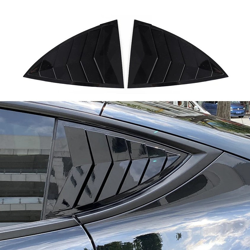 Rear Side Window Louver Covers for Model 3
