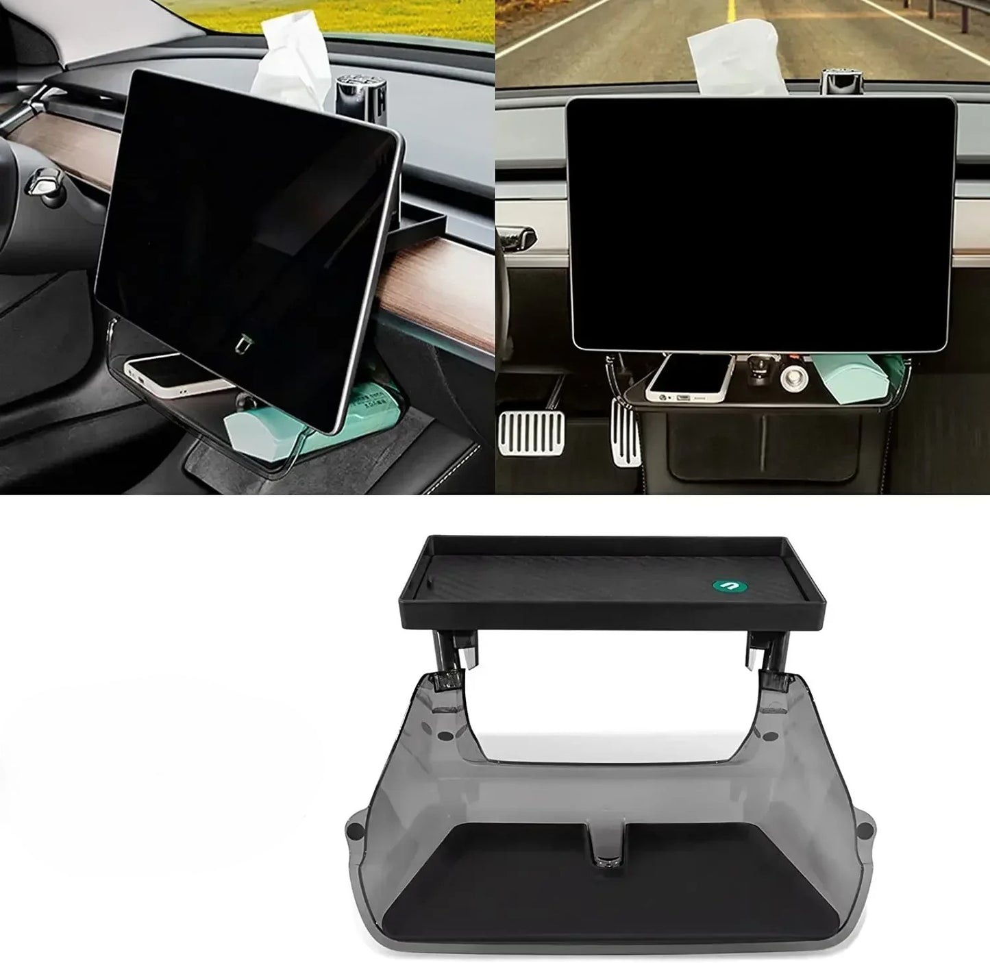 Dual Shelf Display Mount with Tissue Box - Model Y/3