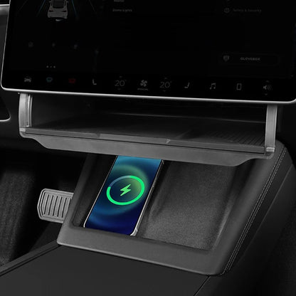 Under Display Magnetic Storage Shelf - Model Y/3