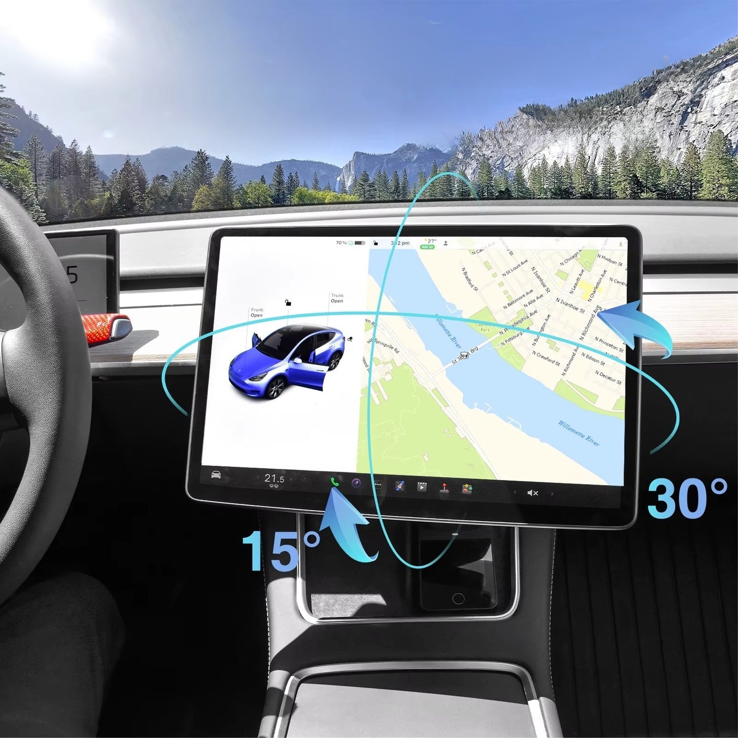 Swivel Screen Mount - Model Y/3