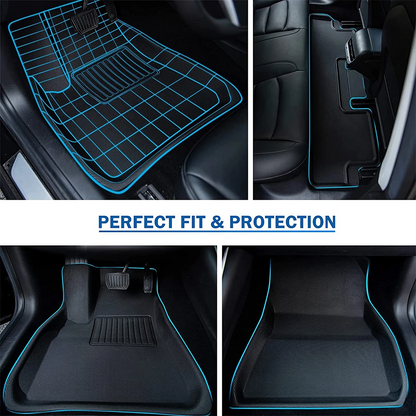Floor & Cargo Mats All-Weather Design (XPE) - Model Y 2020-2024