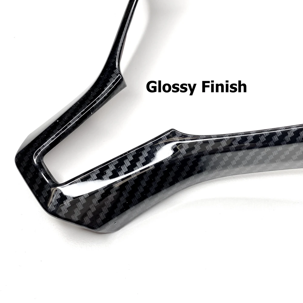 Carbon Fiber Steering Wheel Bezel Cover - Model S/X