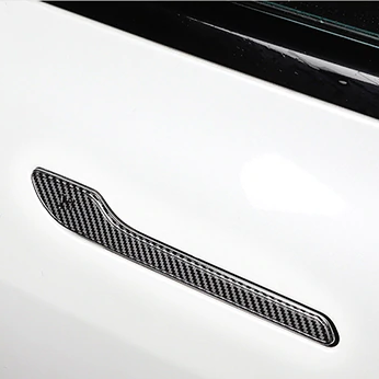 Carbon Fiber Door Handle Covers - Model Y/3