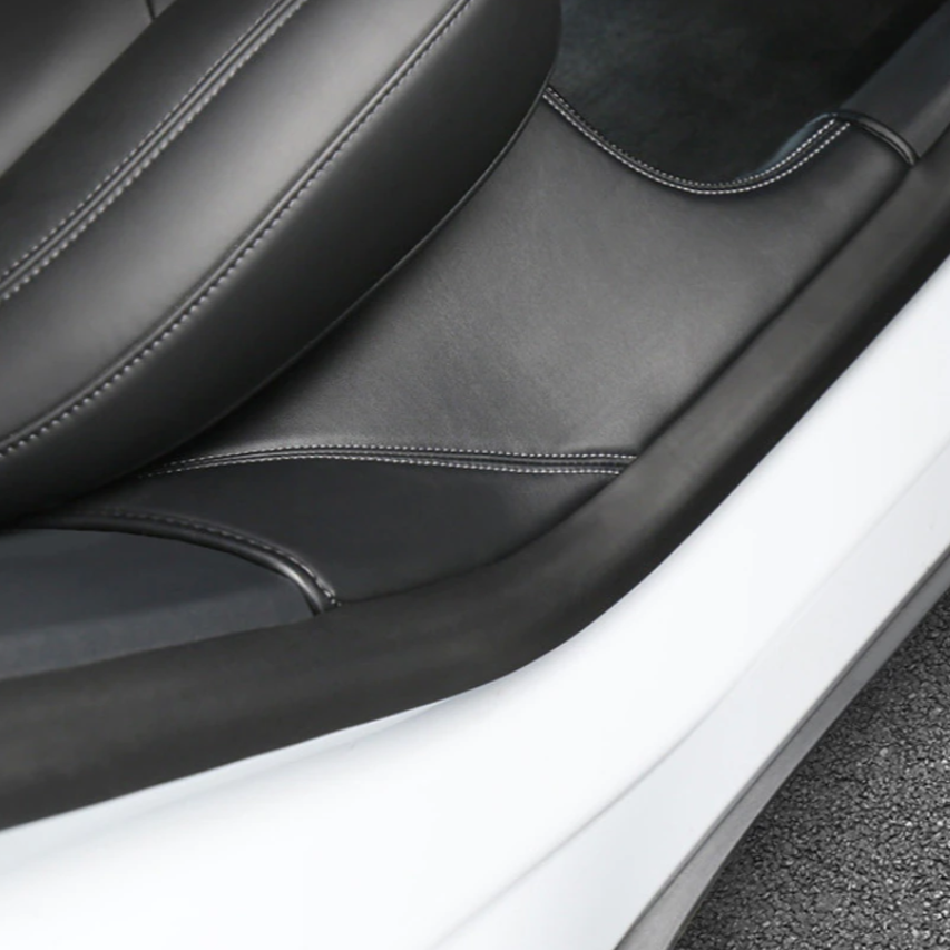 Leather Door Sill Protective - Model Y 2020-2024