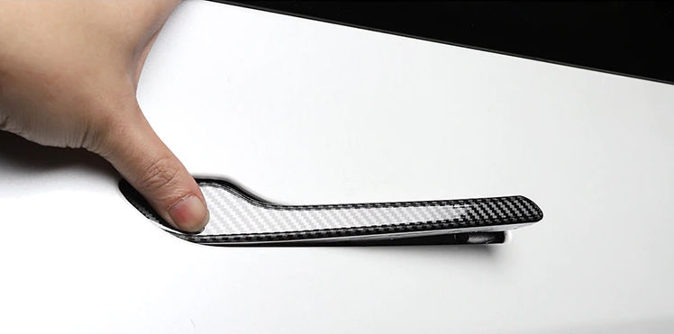 Carbon Fiber Door Handle Covers - Model Y/3