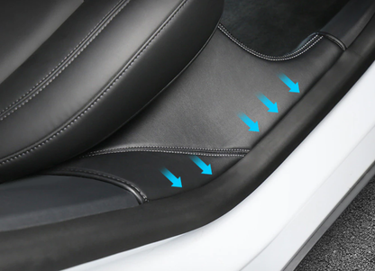 Leather Door Sill Protective - Model Y 2020-2024