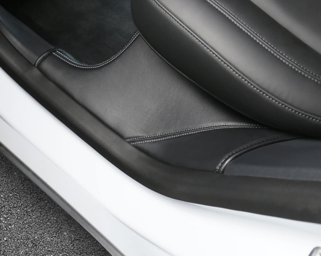 Leather Door Sill Protective - Model Y 2020-2024