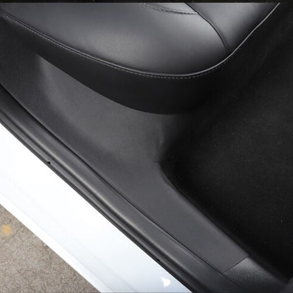 Leather Door Sill Protective Covers (Set of 4) - Model 3 2017-2023